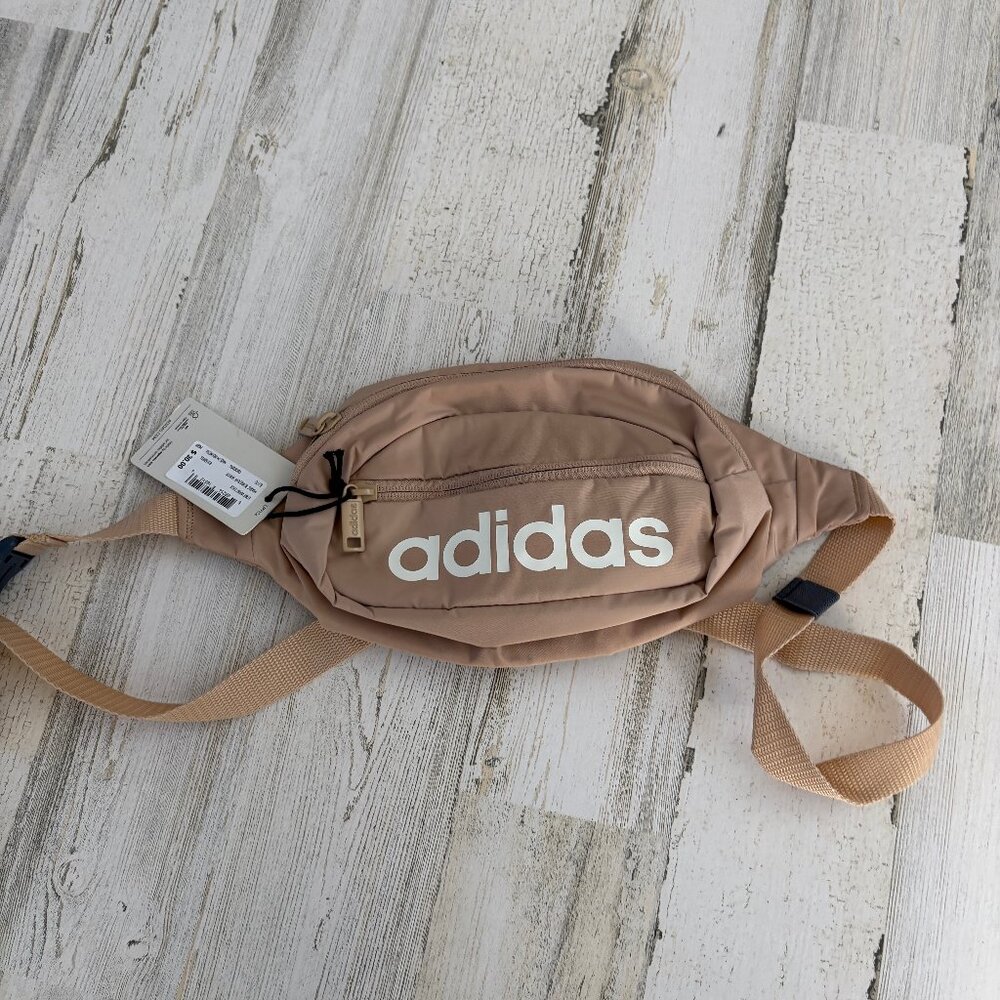 NWT adidas Core Waist Pack Magic Beige/Off White Color Waist Purse Belt Bag